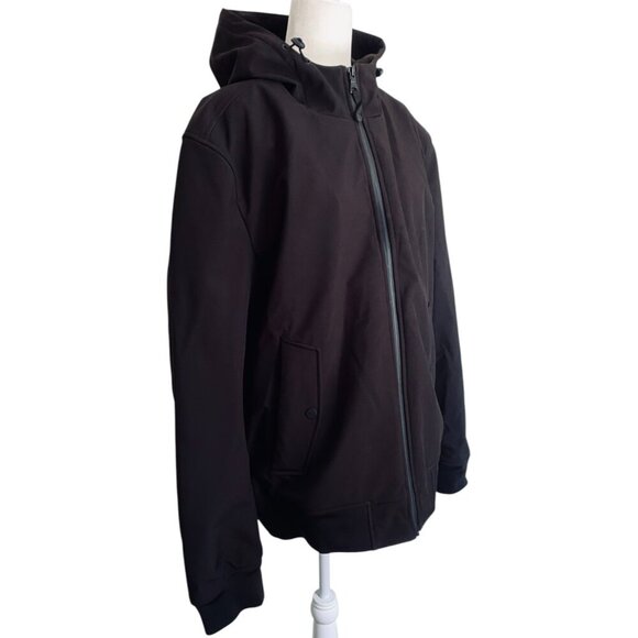 GUESS Mens Full Zip Hooded Jacket Bomber Jacket Winter Coat Sz XXL - Picture 2 of 8